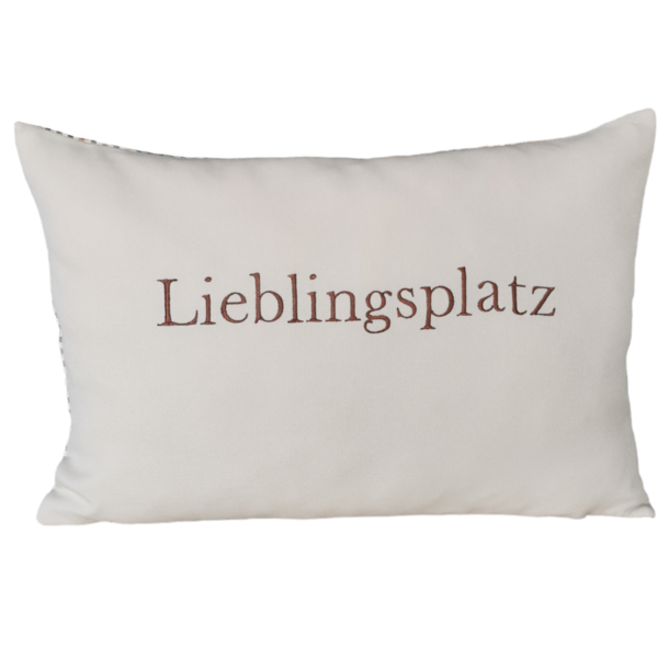 Kissen "Lieblingsplatz" 30x45 cm